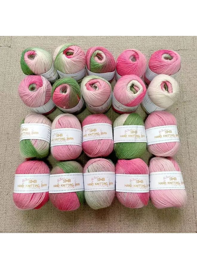 Color 2730 13 20pcs Wool Tie Dye Yarn Skeins For Crochet Knitting Shawls Scarves Hats - Image 2